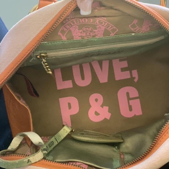 Juicy Couture Peach and Orange Satchel - Picture 6 of 7